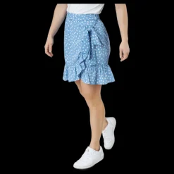 Only Onlolivia Wrap Skirt Wvn Allure Blå Clearance