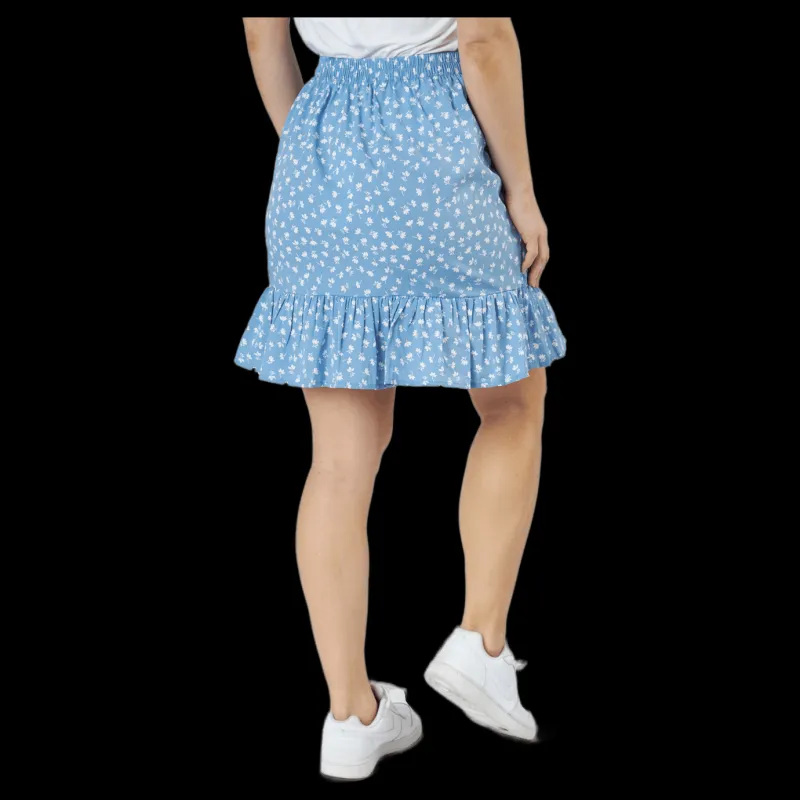 Only Onlolivia Wrap Skirt Wvn Allure Blå Clearance