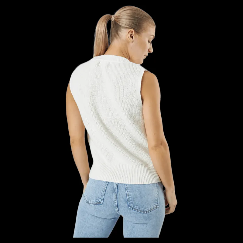 Only Onlparis Life Vest Knt Tofu Vit