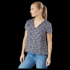 Clearance Only Onlsonja Life S/s V-neck Top N Night Sky Flerfärgad