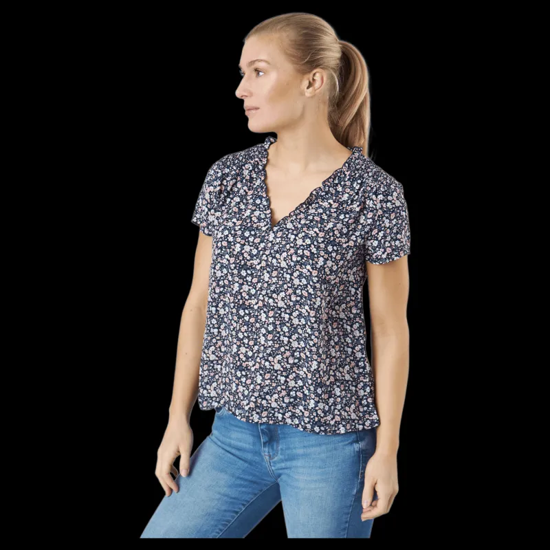 Clearance Only Onlsonja Life S/s V-neck Top N Night Sky Flerfärgad