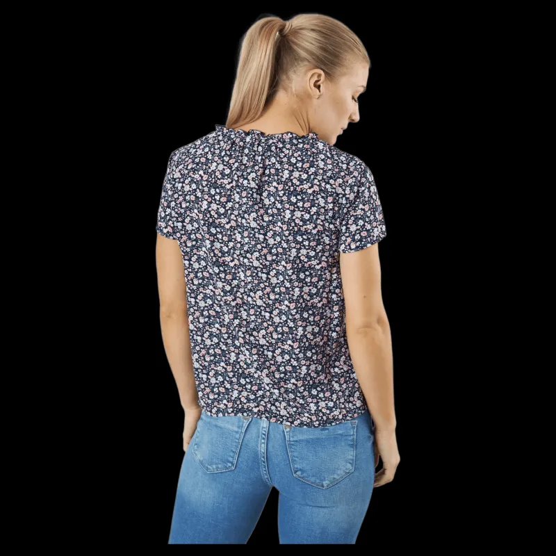 Clearance Only Onlsonja Life S/s V-neck Top N Night Sky Flerfärgad
