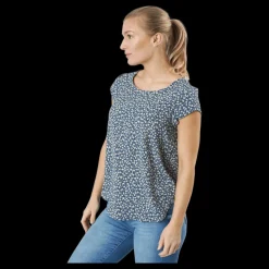 Hot Only Onlvic Ss Aop Top Ptm Blue Mirage Flerfärgad