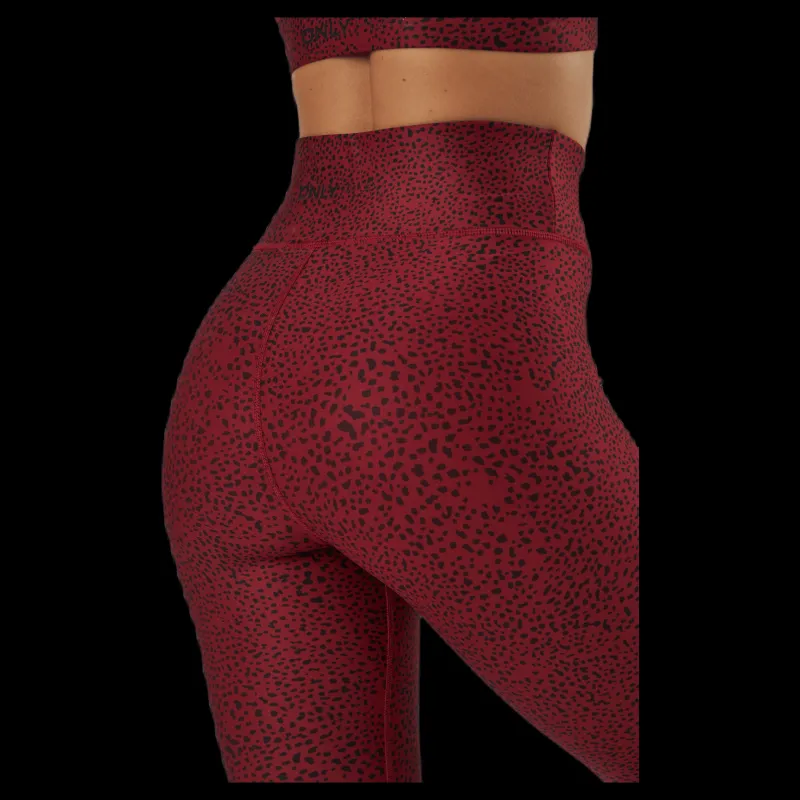 Only Play Onpafia Hw Train Tights Sun-dried Tomato Röd Sale