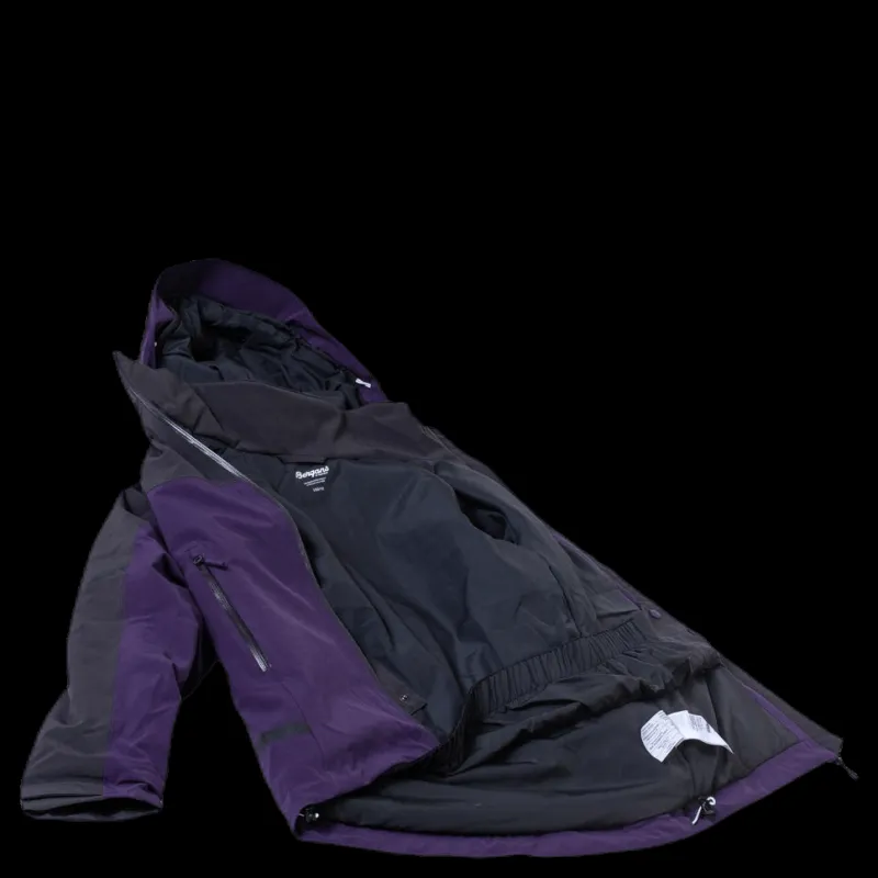 Online Bergans of Norway Oppdal Ins Youth G Jkt Purple/Grey Lila och Grå