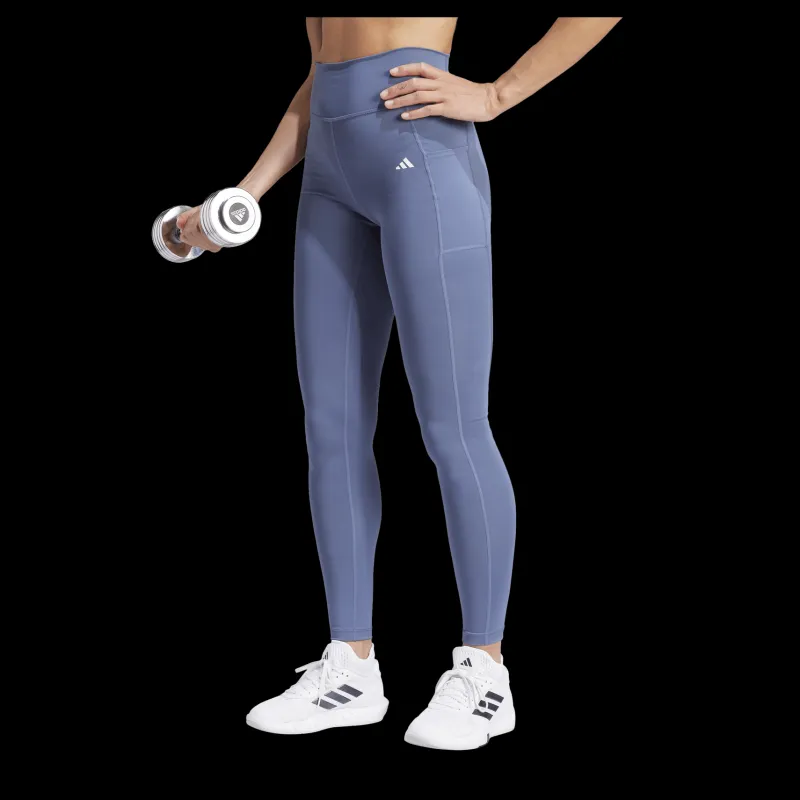 adidas Optime Full-Length Leggings Preloved Ink Blå Sale