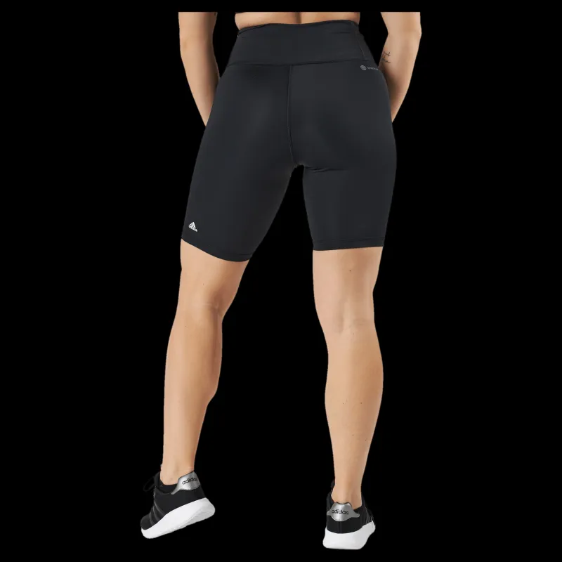 New adidas Optime Training Bike Short Leggings Black Svart