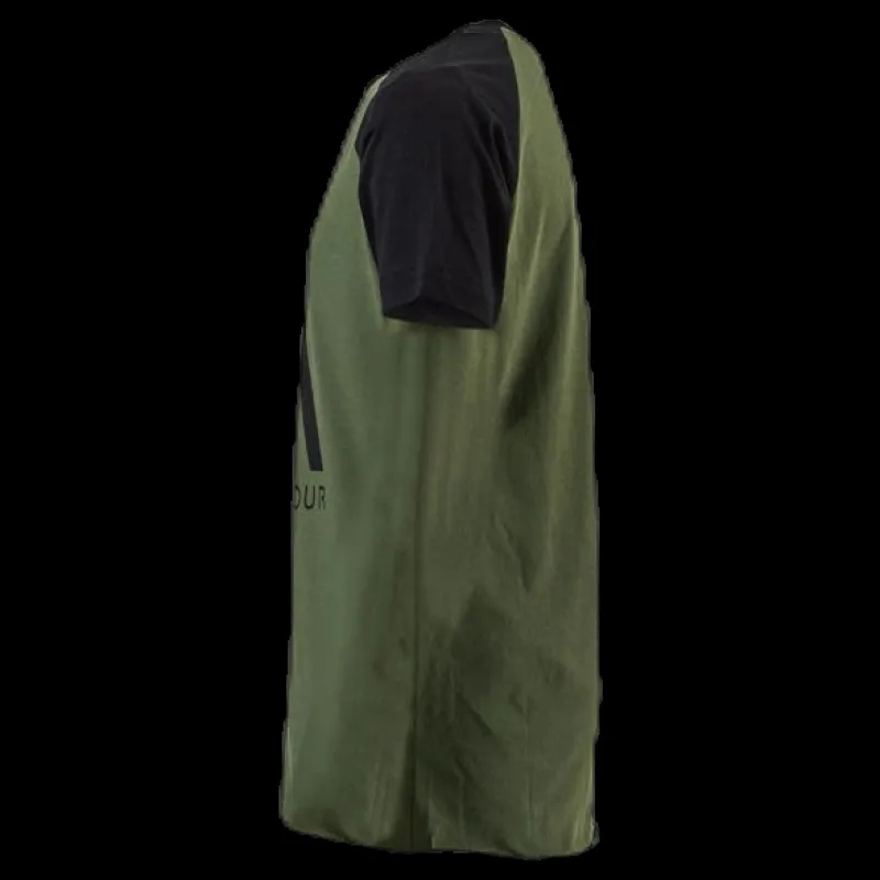 ColourWear Organic Rag Tee Youth Black/Green Svart och Grön