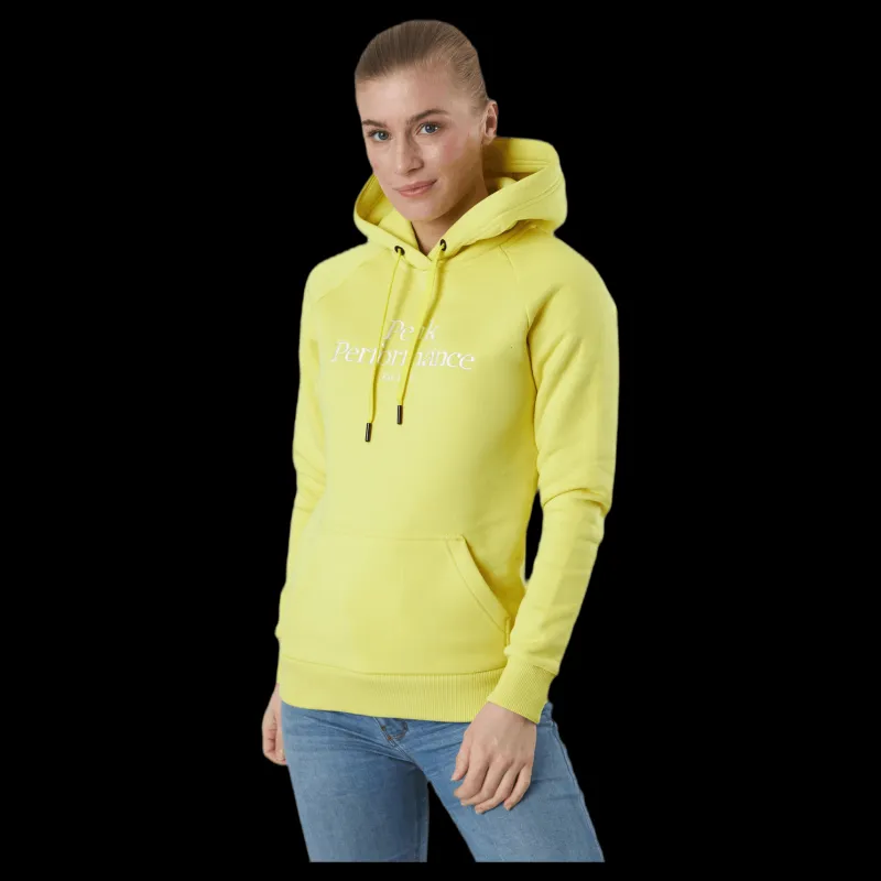 Peak Performance Original Hood Yellow Gul New