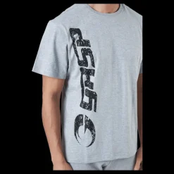 Discount GASP Original Tee Light Grey Melange Grå
