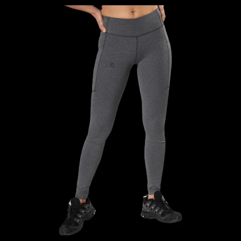 Salomon Outline Tights Black/Grey Svart och Grå
