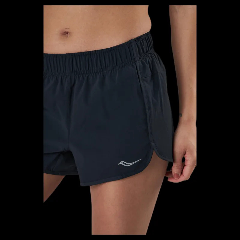 Saucony Outpace 3" Short Black Svart Hot