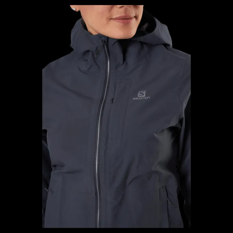 Outlet Salomon Outrack 2.5L Waterproof Jacket Grey Grå
