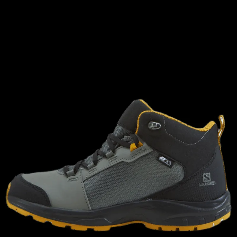 Clearance Salomon Outward Cswp J Castor Gray/black/arrowwood Svart