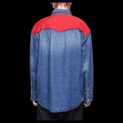 Calvin Klein Oversized Foundation Shirt Blue Blå Hot