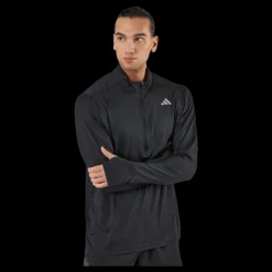 adidas Own the Run 1/2 Zip Long-Sleeve Top Black Svart