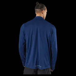 New adidas Own the Run 1/2 Zip Long-Sleeve Top Dark Blue Blå