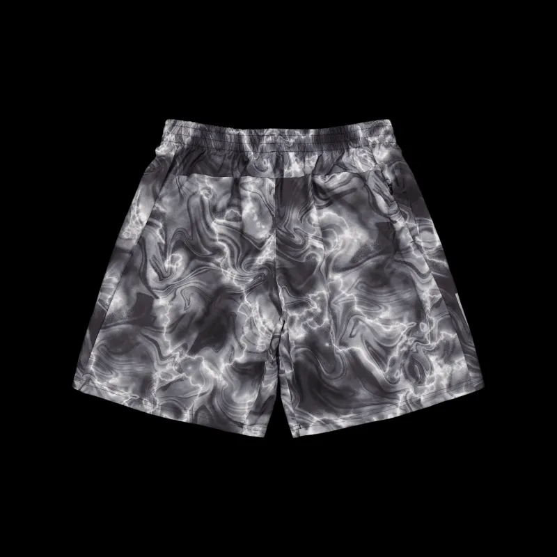 adidas Own the Run Allover Print Shorts White Flerfärgad New