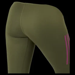 adidas Own The Run Block 7/8 Running Leggings Women Focus Olive / Beige Tone Grön Online
