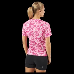 Clearance adidas Own the Run Camo Running T-Shirt Clear Pink Rosa