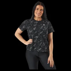 adidas Own the Run Camo Running T-Shirt Black Svart Outlet