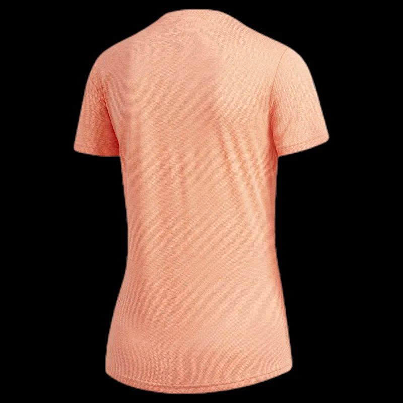 Discount adidas Own the Run Tee Orange/Pink Rosa