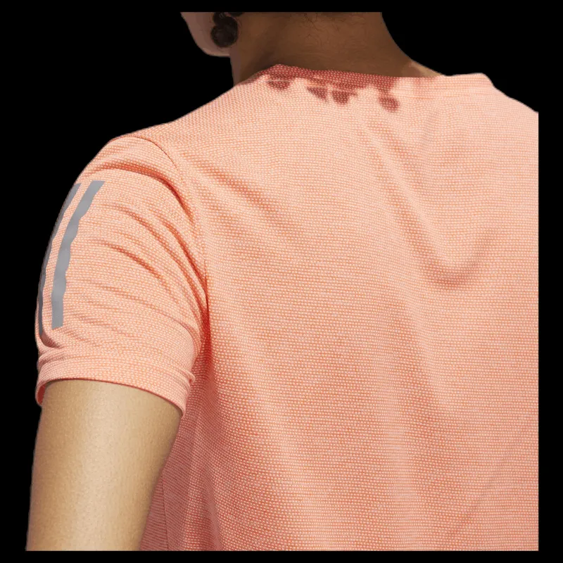 Discount adidas Own the Run Tee Orange/Pink Rosa