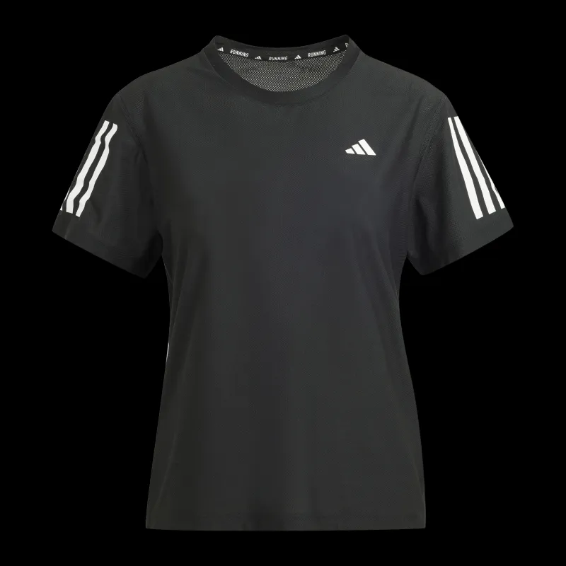 adidas Own The Run T-Shirt Black Grå