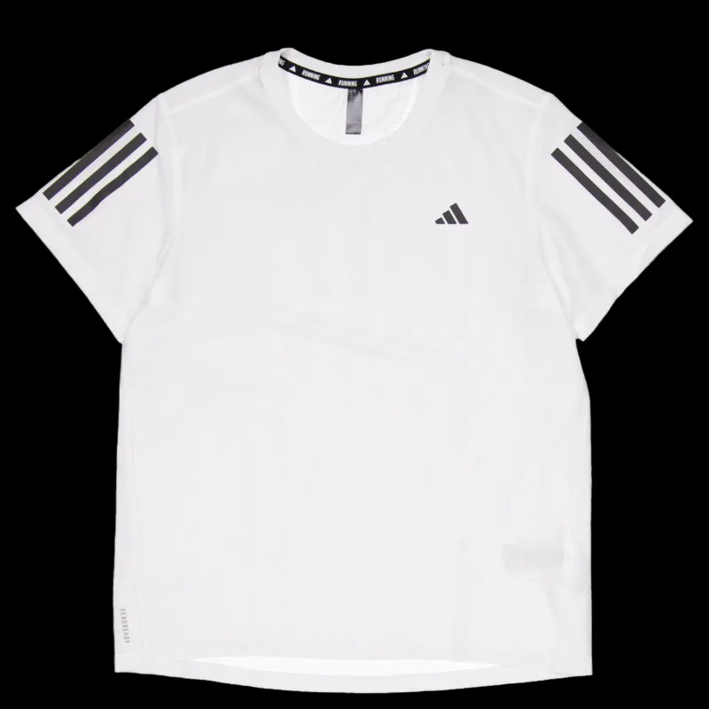Outlet adidas Own The Run T-Shirt White Vit