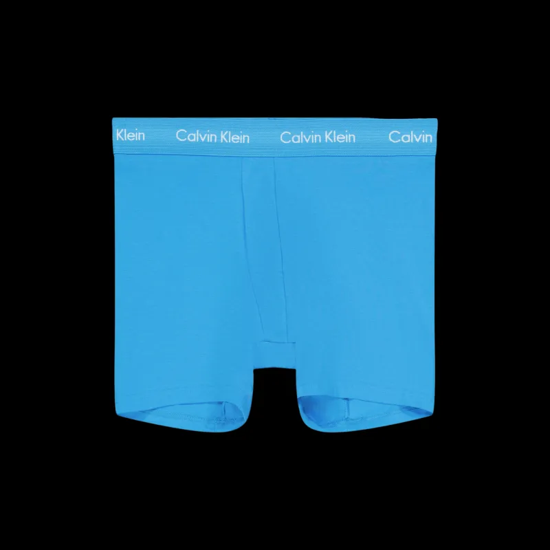 Discount Calvin Klein 3p Boxer Brief Blue Blå