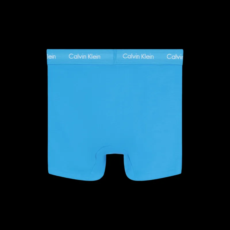 Discount Calvin Klein 3p Boxer Brief Blue Blå