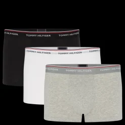 Hot Tommy Hilfiger 3p Trunk, 004 Black/grey Heather/white Svart