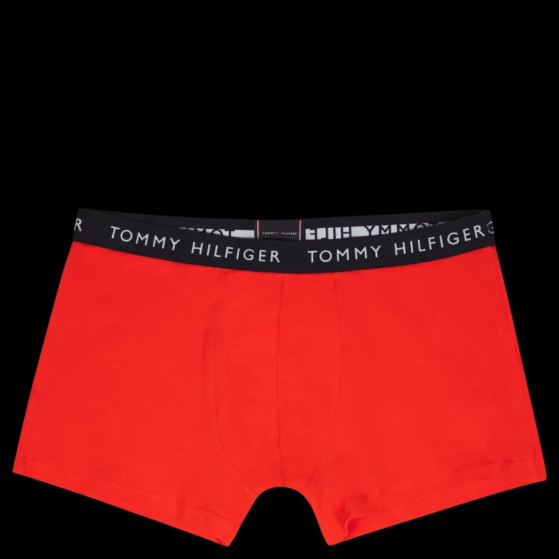 Discount Tommy Hilfiger 3p Trunk Des Skyy/acid Orng/army Gree Blå