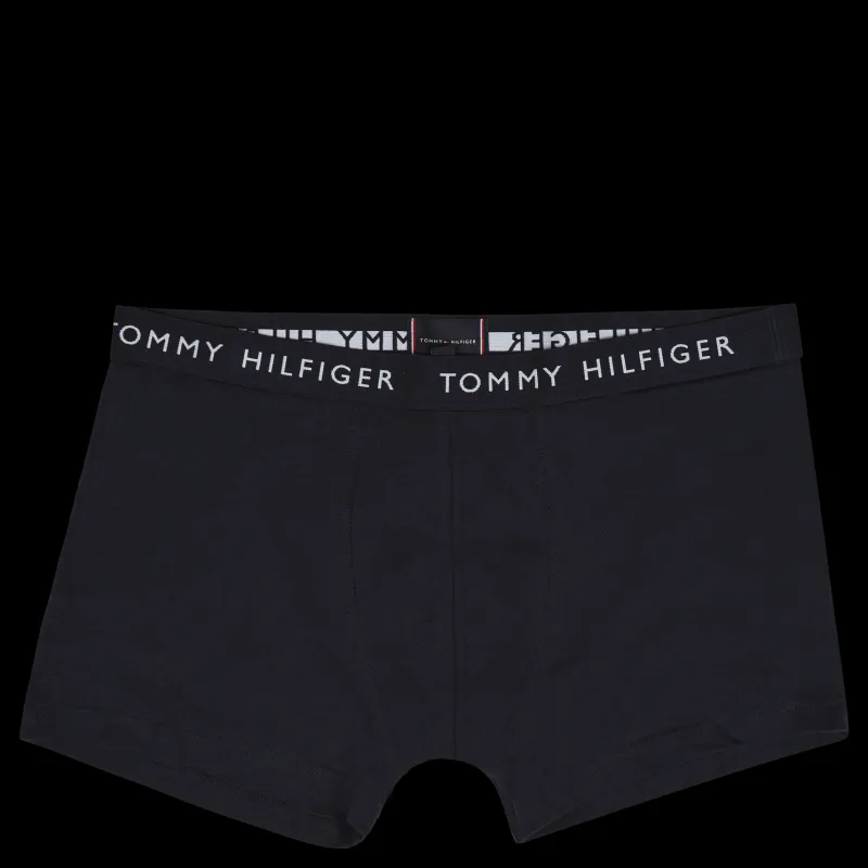 Discount Tommy Hilfiger 3p Trunk Des Skyy/acid Orng/army Gree Blå