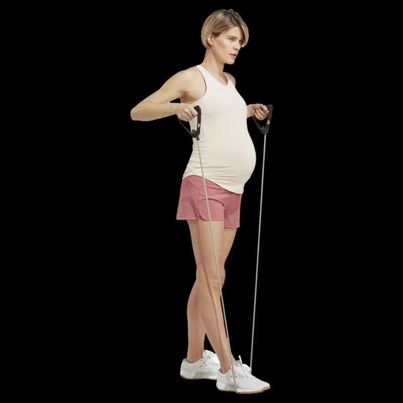 Hot adidas Pacer AEROREADY Train Essentials Woven Shorts (Maternity) Pnkstr/White Rosa