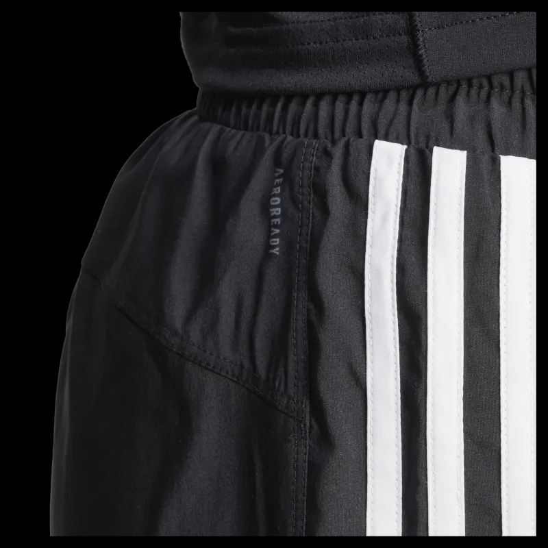 adidas Pacer Training 3-Stripes Woven High-Rise Shorts Black / White Svart Hot