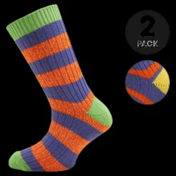 Clearance Norfolk 2-Pack Basic Socks - Mario Patterned Lila