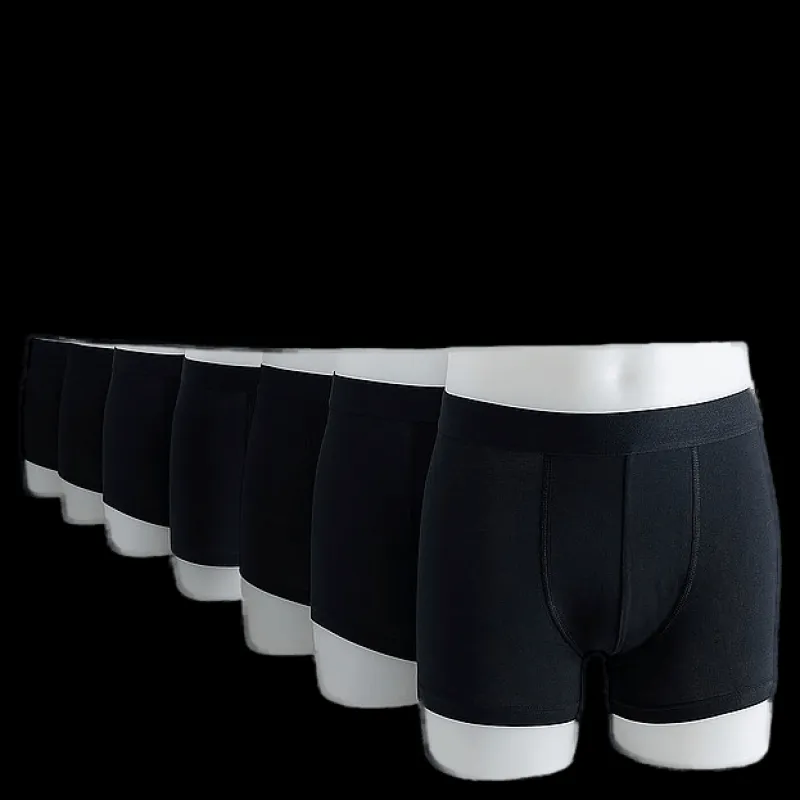 Discount Bread & Boxers 7-pack Boxer Brief Svart
