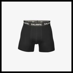 Outlet Salming 3-pack Cotton Boxer Black Svart