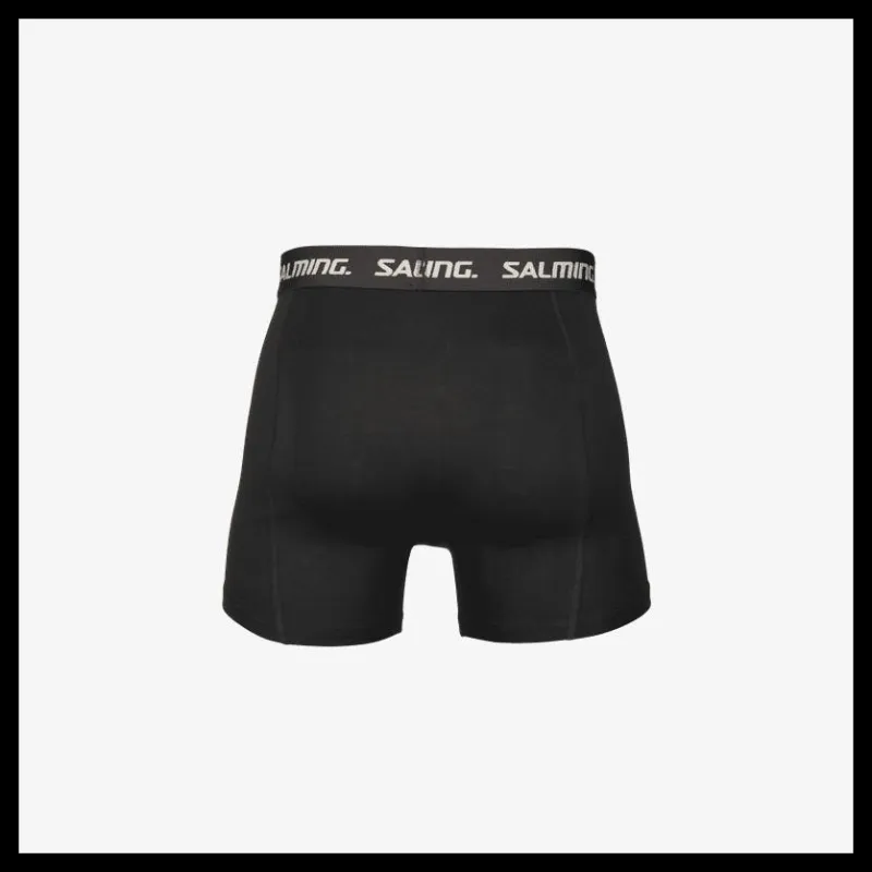 Discount Salming 5-pack Cotton Boxer Black Svart
