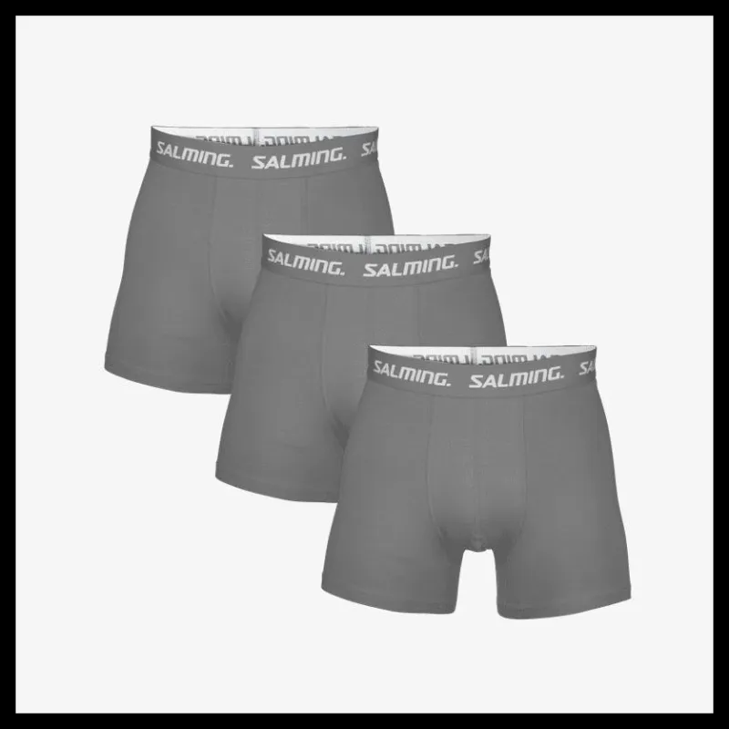 Salming 3-pack Cotton Boxer Grey Lila