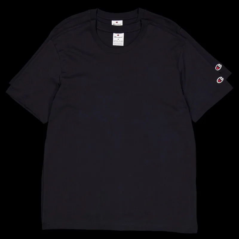 Champion 2pack Crew-neck Black Beauty Svart New