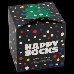 Happy Socks 2-pack Holiday Tree Gift Set Black Flerfärgad New
