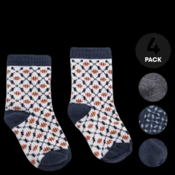 Name It 4-Pack Infant Wool Socks Blue Blå Discount