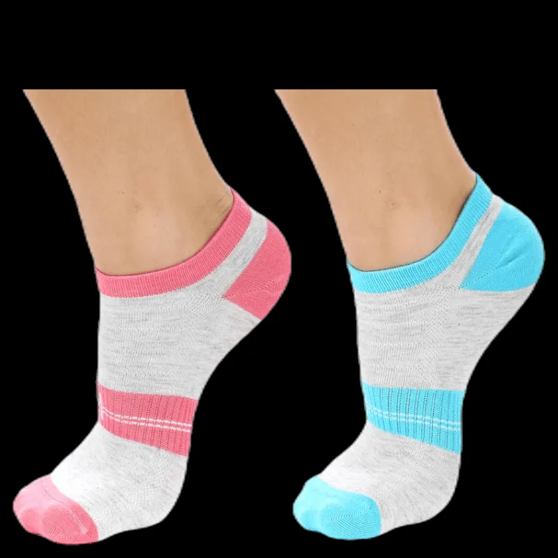 Norfolk 2-pack Lady Low-cut Pink/Grey Rosa och Grå Best