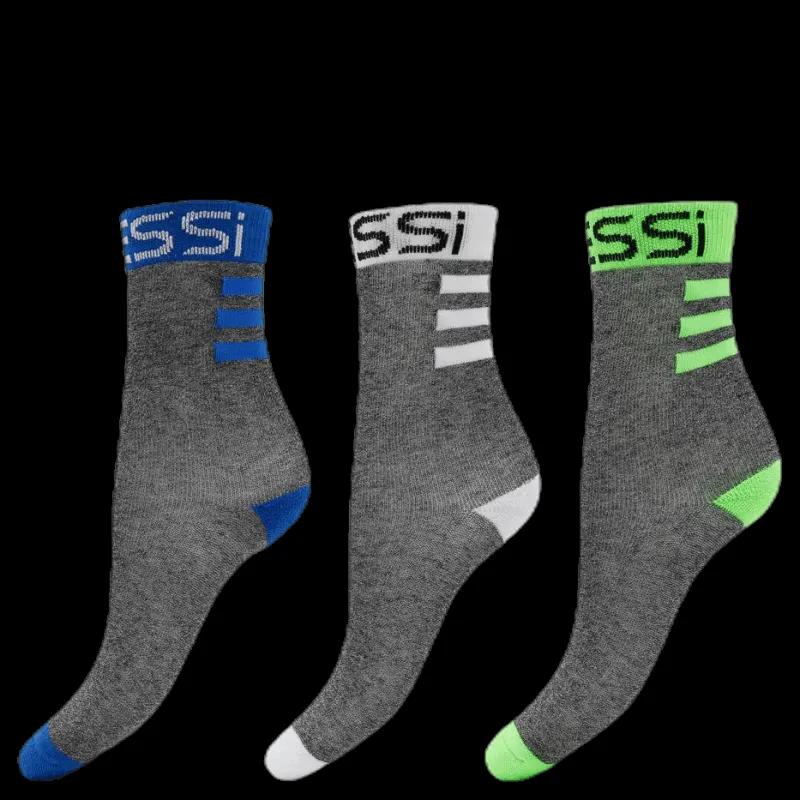 adidas 3-Pack Messi 3 Stripe Kids Grey Grå