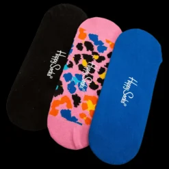 Discount Happy Socks 3-Pack Multi Leo Liner Sock Pink Rosa