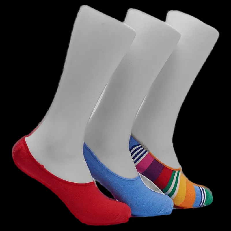 Online Happy Socks 3-Pack Multi Stripe Liner Sock Blue Blå