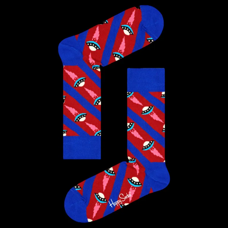 Happy Socks 4-pack Navy Socks Gift Set Burgundy Röd Hot