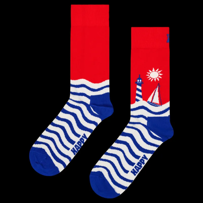 Happy Socks 3-pack Smooth Sailing Socks Gi Blue Blå New